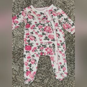 Betsey Johnson Rose Print Kids Footie